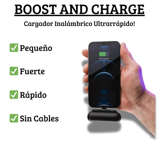 Boost And Charge™ - Cargador Inalámbrico Ultrarrápido ¡¡¡OFERTA 50% DE DESCUENTO!!!