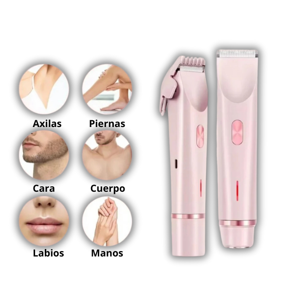 Glow Shave - Afeitadora 2 en 1 Para Mujeres