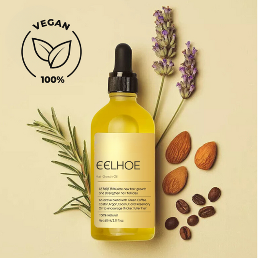 Aceite Natural Vegano Para Crecimiento del Cabello