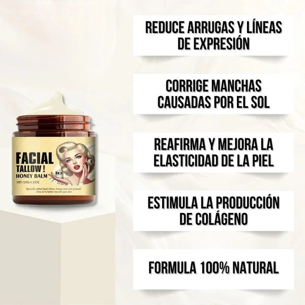 Crema Facial Miel y Sebo